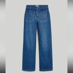 Madewell petite 33 wide leg patch pocket jeans, NWT